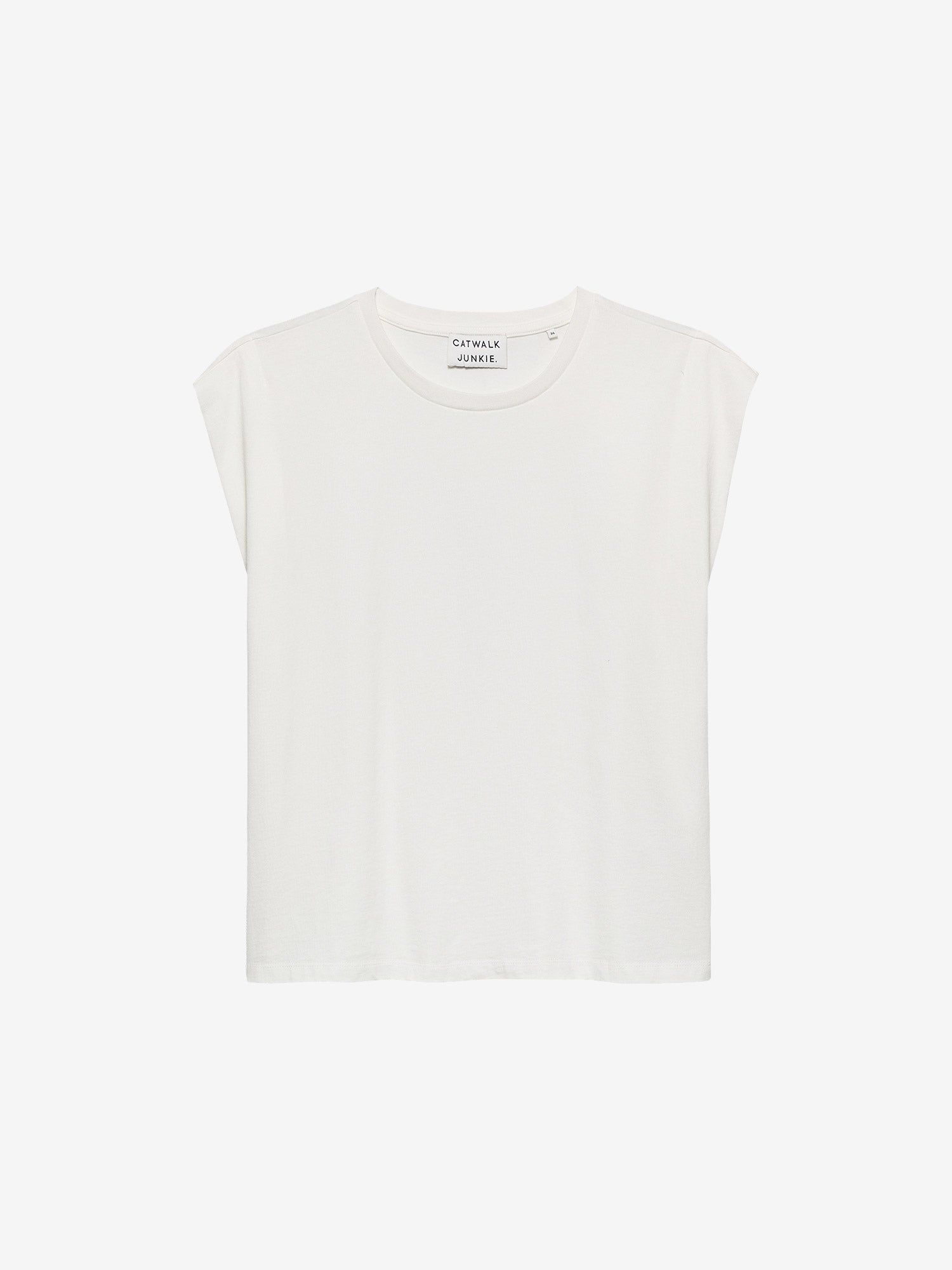 Folded shoulder singlet | Off White