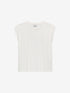 Folded shoulder singlet | Off White