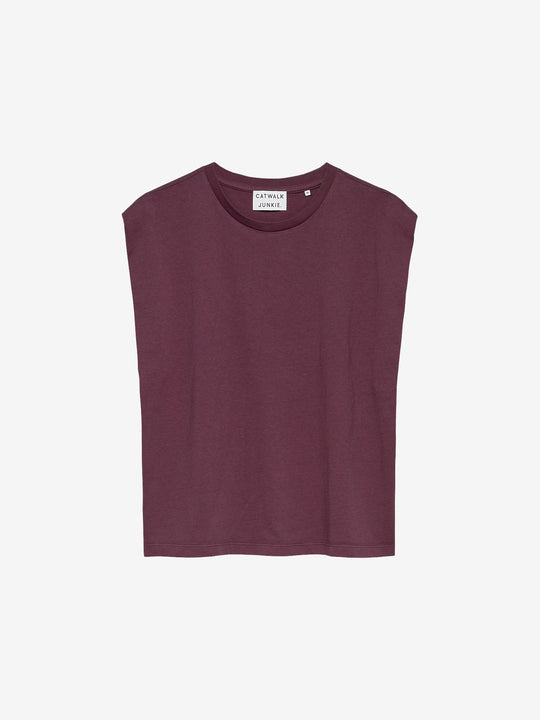 Folded shoulder singlet | Winetasting