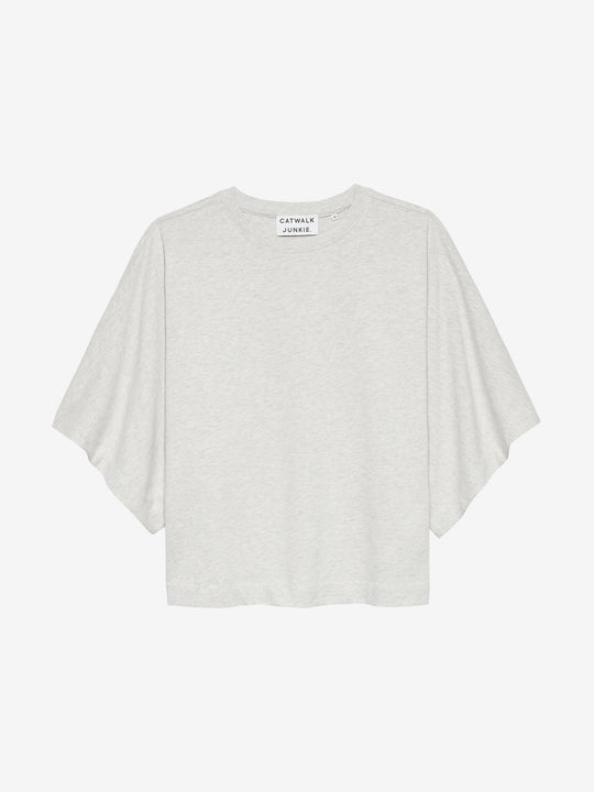 Batsleeve Tshirt | Light Grey Melange