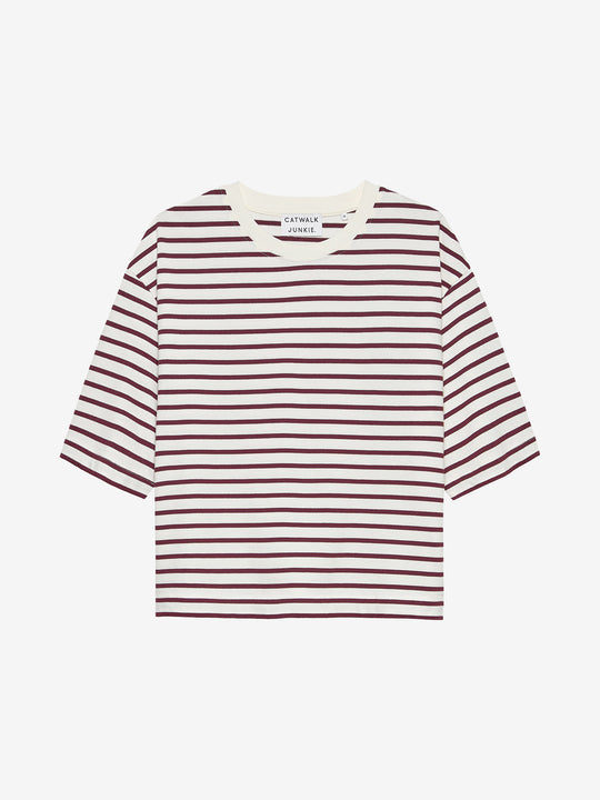 Loose fit striped Tshirt | Winetasting