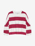 Oversized bold striped Tshirt | Cranberry Juice