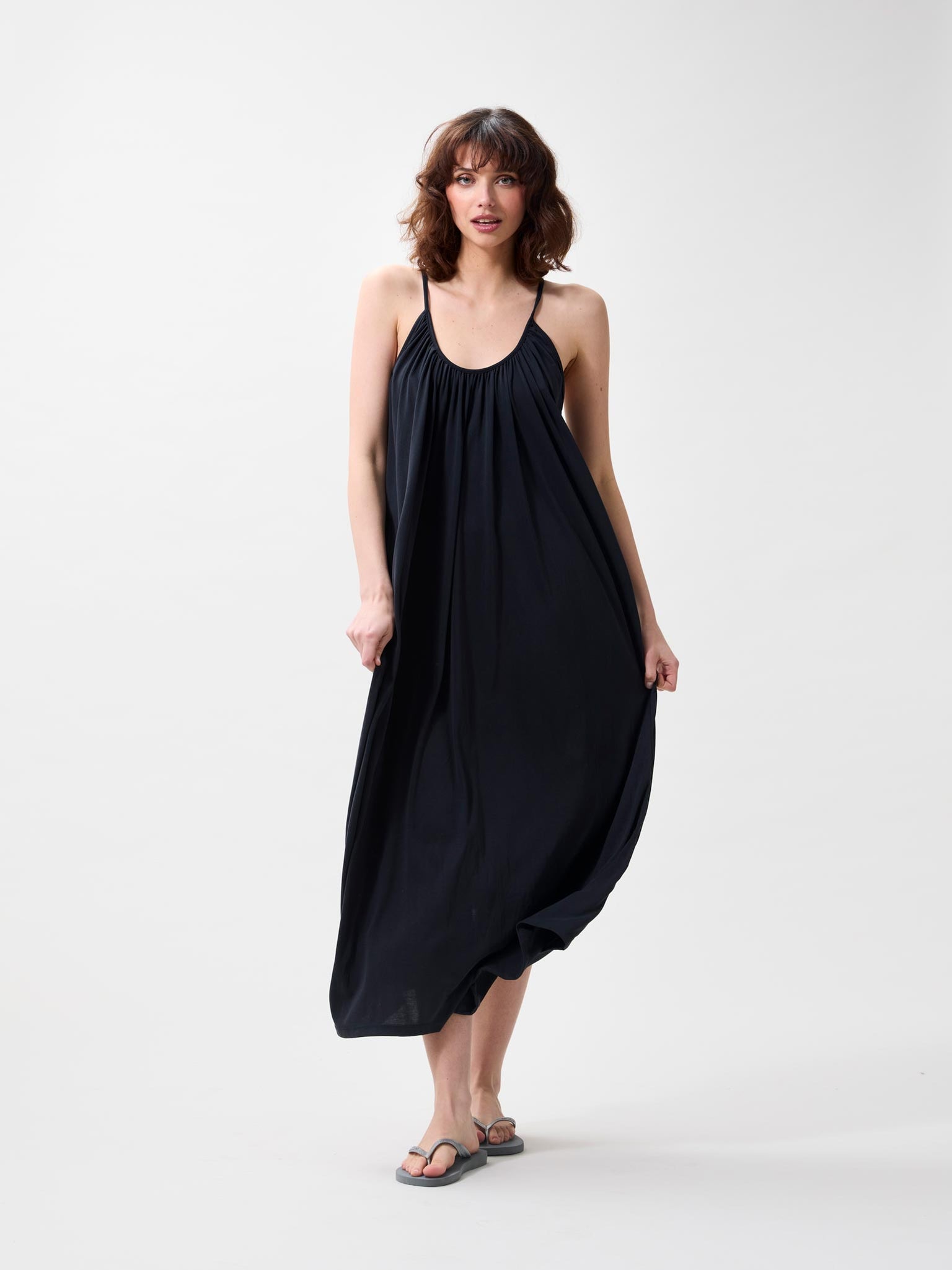 Strap dress | Dark Grey