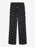 Dotted pull on trousers | Black
