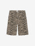 Loose fit leopard jorts | Grey Morn