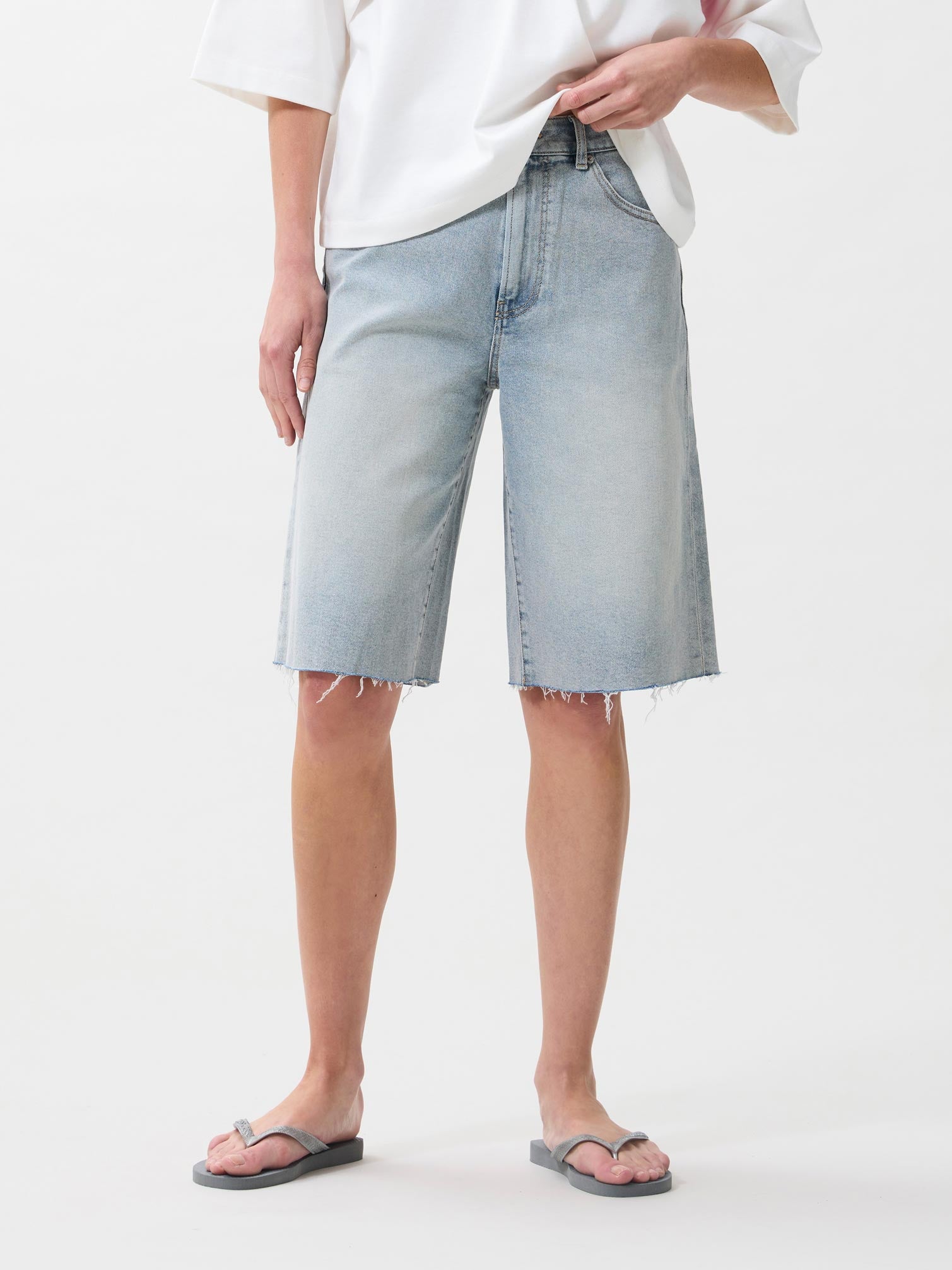 Loose fit jorts | Blue