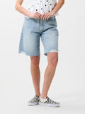 Loose fit jorts damaged | Blue