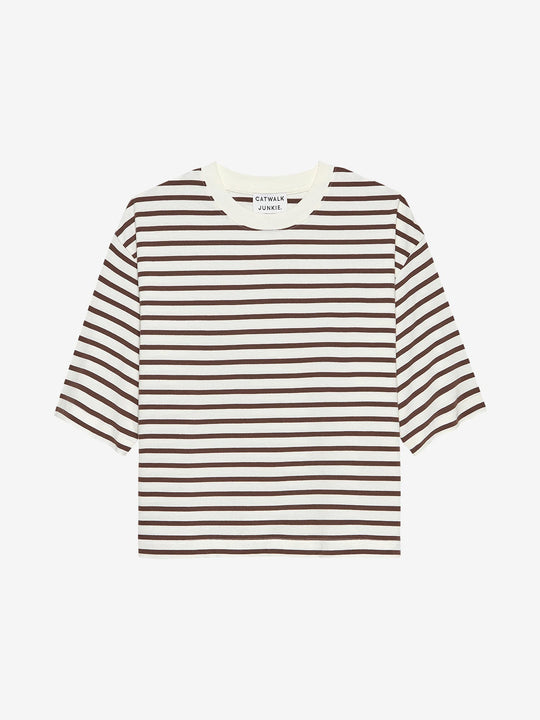 Loose fit striped Tshirt | Rocky Road