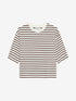 Loose fit striped Tshirt | Rocky Road