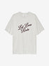 Oversized graphic Tshirt | Light Grey Melange