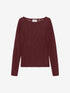 Lace long sleeve | Merlot