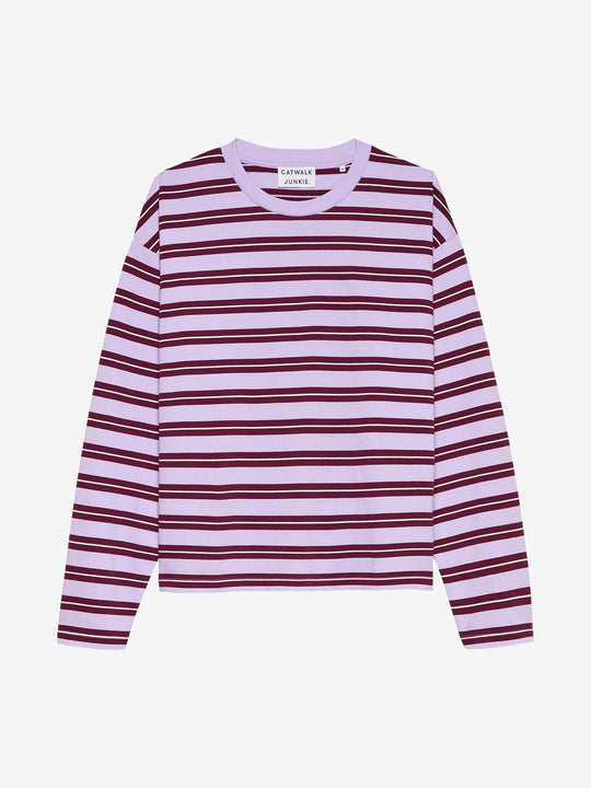 Striped long sleeve | Lavender Frost