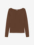 Boatneck rib long sleeve | Rocky Road