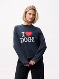 Graphic dog long sleeve | Dark Grey