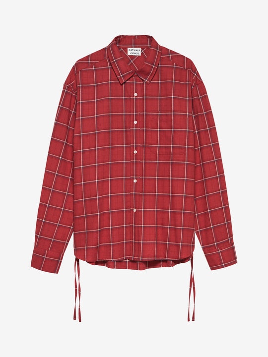 Check blouse | Red