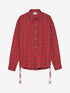 Check blouse | Red