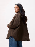 Light padded check jacket | Mossy