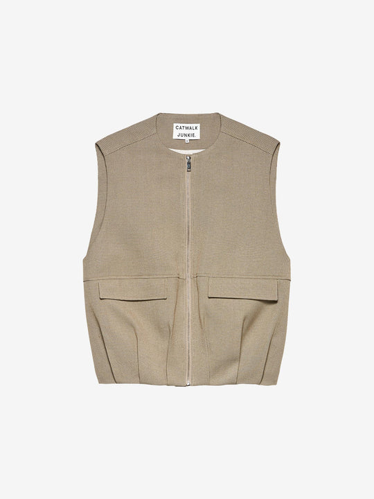 Check bodywarmer | Coffee Bean