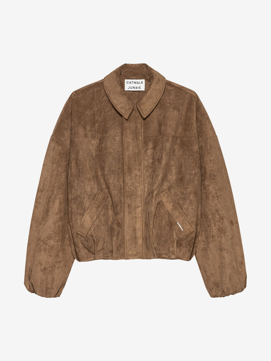 Faux suede jacket | Canyon Clay