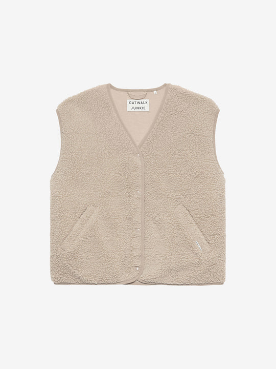 Teddy bodywarmer | Sand