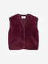 Teddy bodywarmer | Merlot