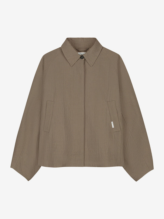 Check cape jacket | Mountain View