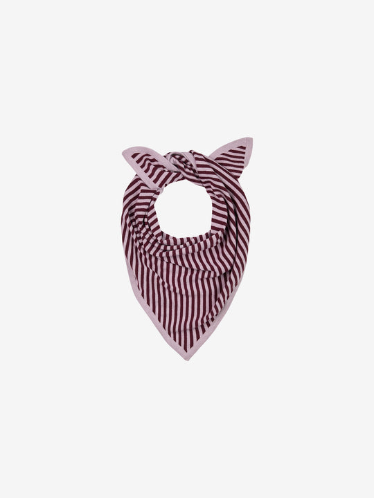 Striped triangle scarf | Lavender Frost