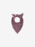 Striped triangle scarf | Lavender Frost