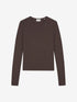 Rib long sleeve | Dark Cacao