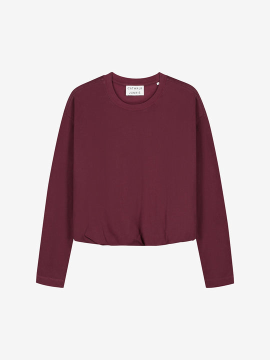 Tuck in long sleeve | Merlot