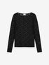 Lace long sleeve | Black