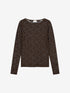 Lace long sleeve | Dark Cacao
