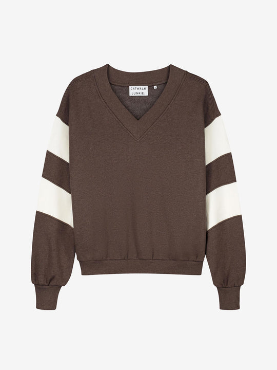 Sporty Vneck sweater | Brownie