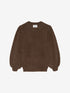 Fuzzy puff sleeve knit | Brownie