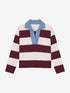 Polo Vneck knit | Merlot