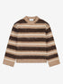 Brushed striped knit | Caramel