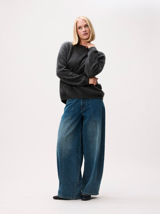 Super soft merino knit | Dark Grey Melange
