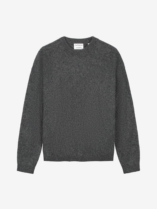 Super soft merino knit | Dark Grey Melange