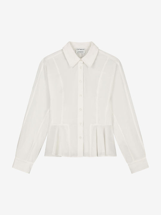 Peplum blouse | Cream