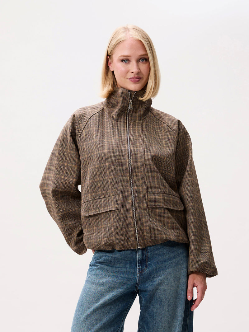 Check jacket | Caramel