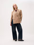Blazer with slits | Caramel