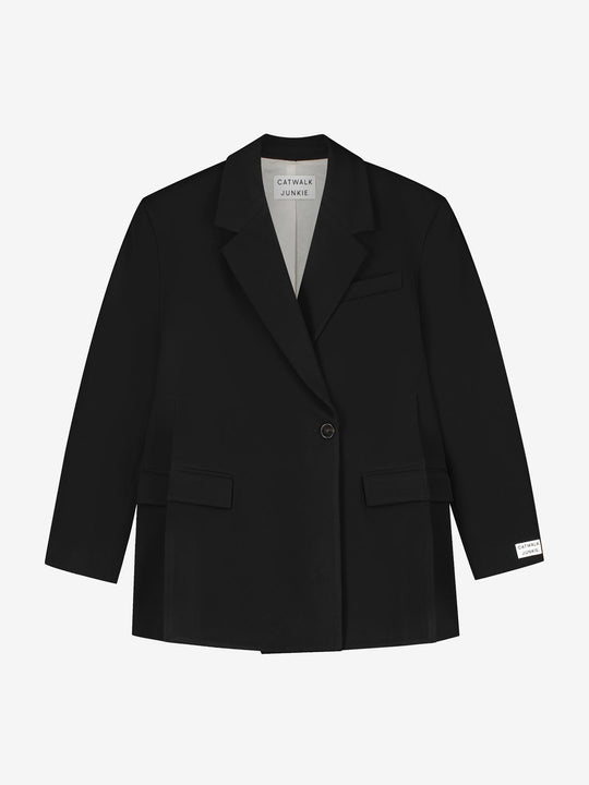 Blazer with slits | Black