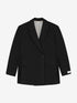 Blazer with slits | Black