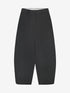 Barrel fit tailored trousers | Dark Grey Melange