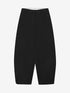 Barrel fit tailored trousers | Black