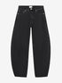 Bold barrel fit jeans | Washed Black