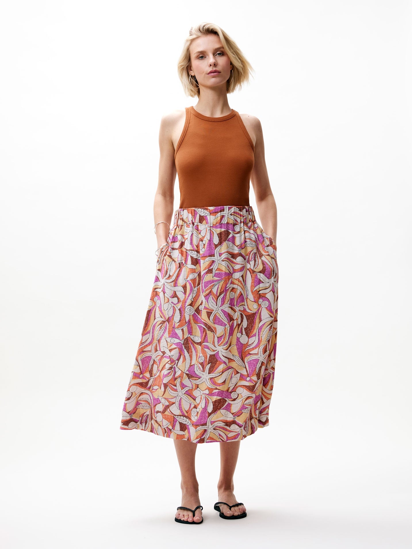 Rok met dessin | Copper