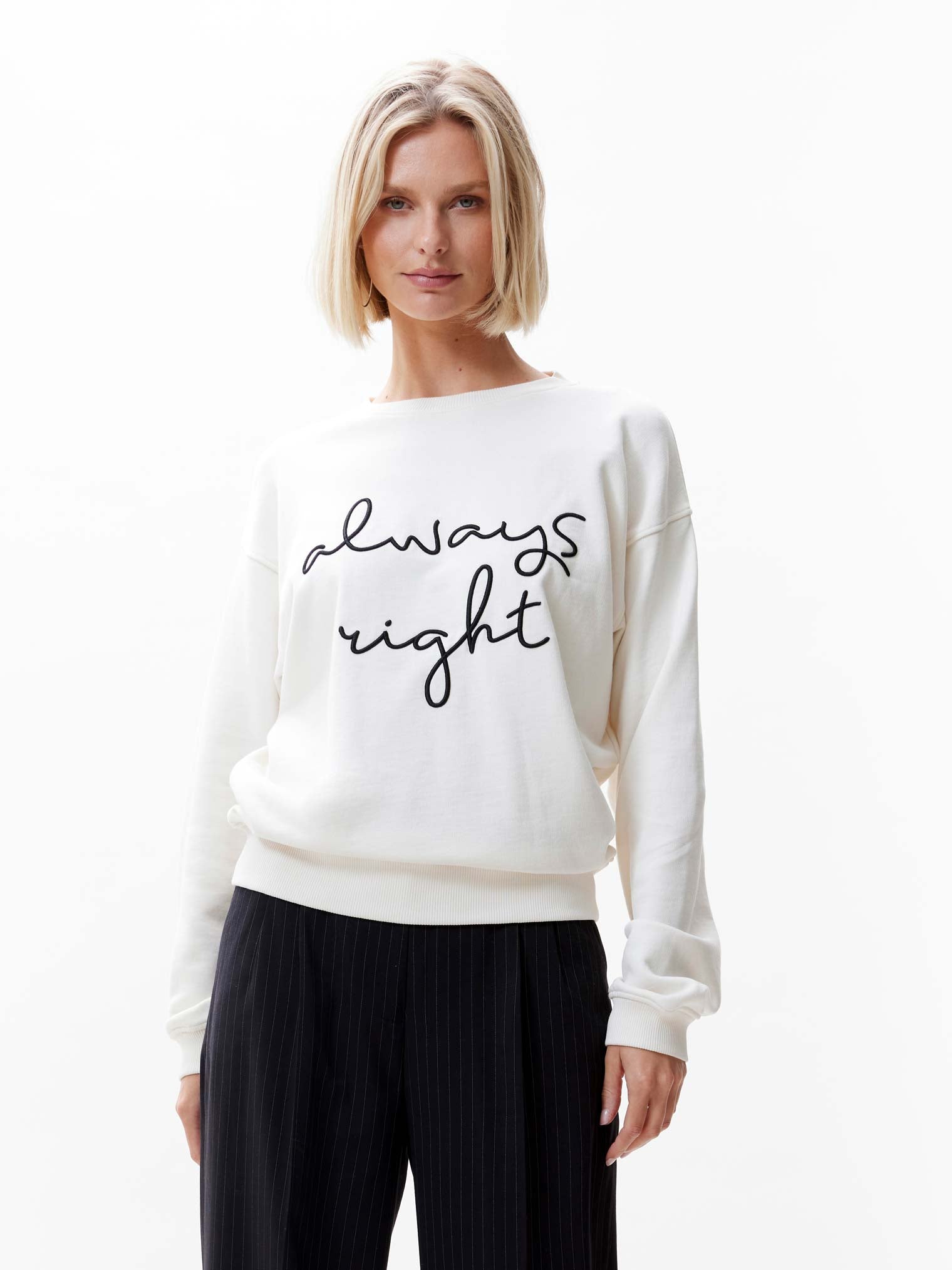 Always right Sweater | Egret
