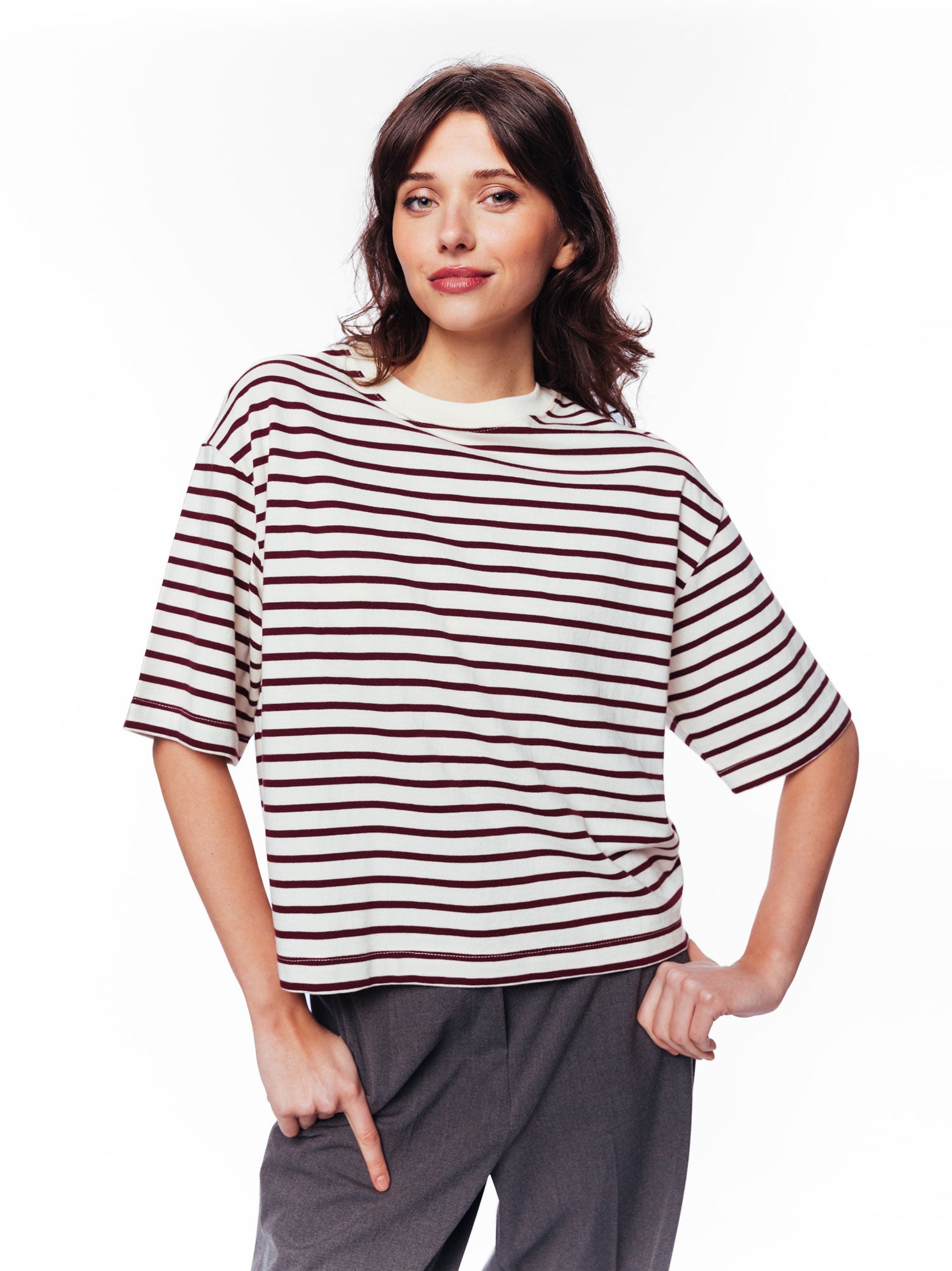 Loose fit striped Tshirt | Winetasting