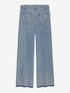 Wide leg jeans met two tone effect | Light Blue